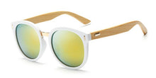 Load image into Gallery viewer, Round Handmade Bamboo Sunglasses