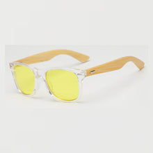 Load image into Gallery viewer, Night vision Bamboo Sunglasses